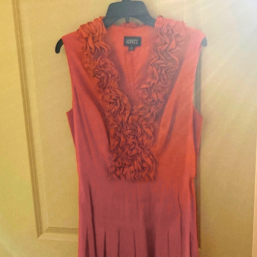 Adrianna Papell Orange Dress